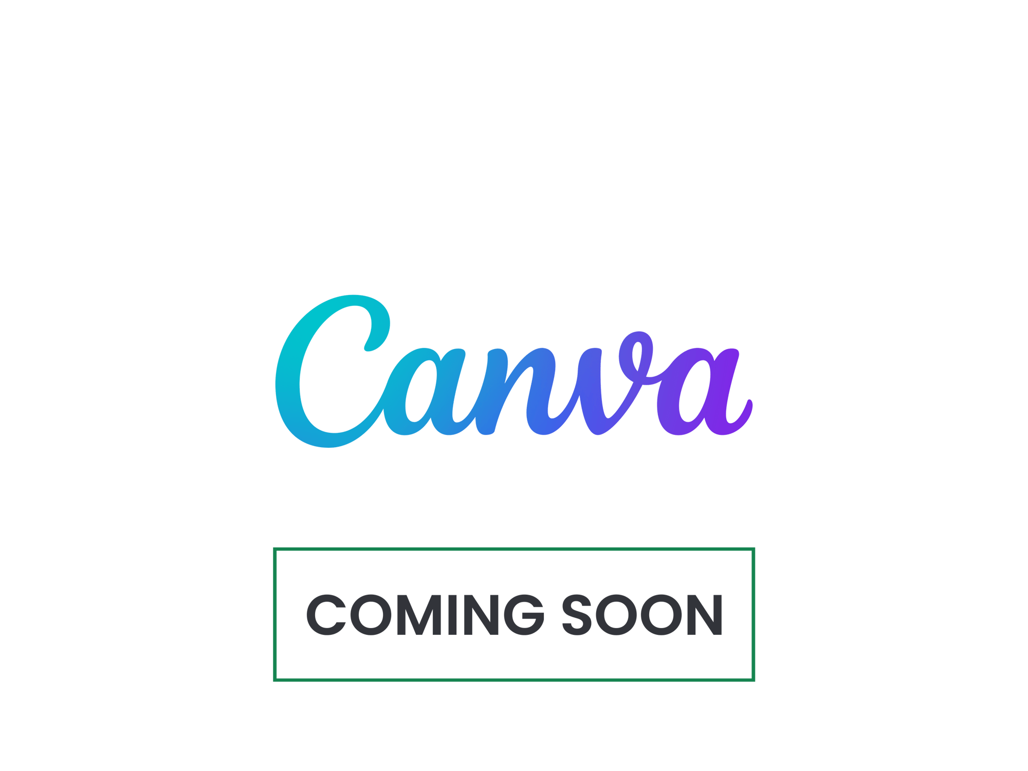 canva coming soon logo