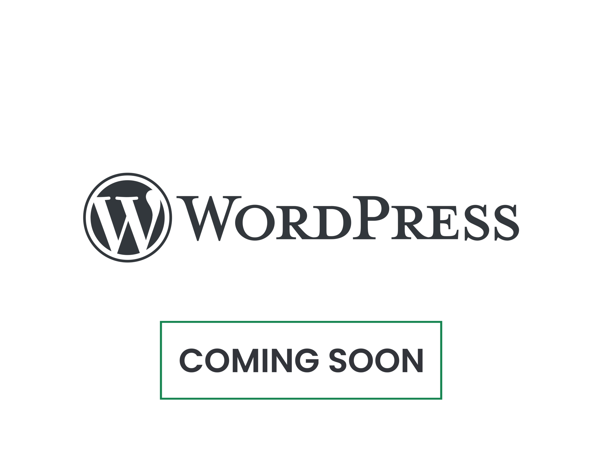 wordpress coming soon logo