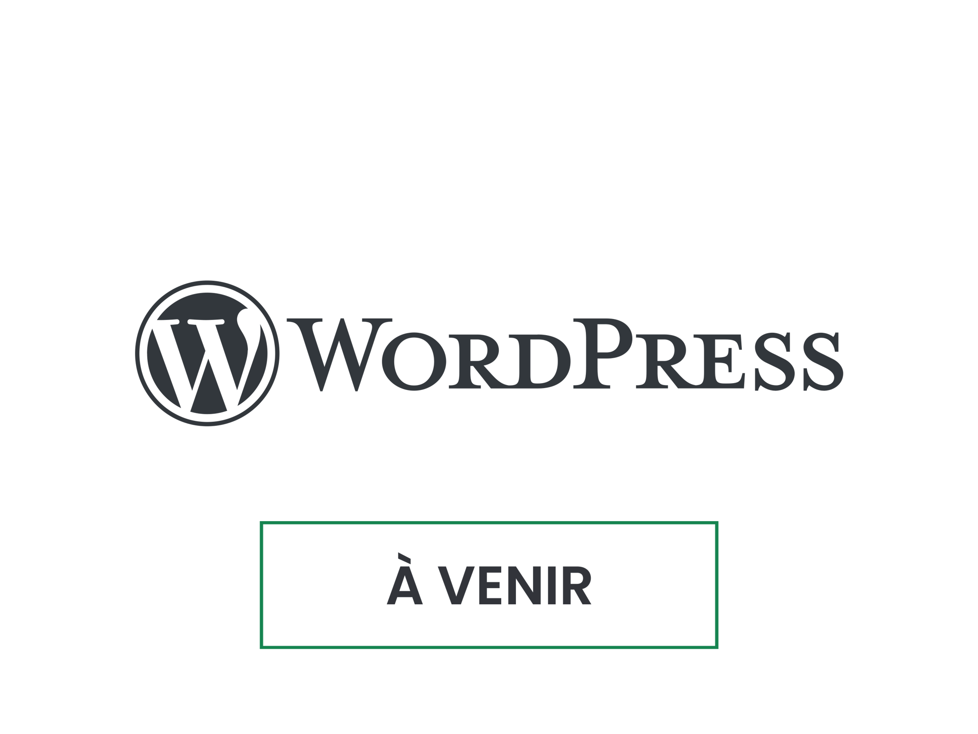 wordpress a venir logo